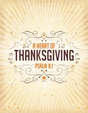 A Heart of Thanksgiving Ministry Flyer