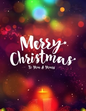 Merry Christmas to You and Yours Ministry Flyer