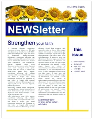 Sunflowers Church Newsletter