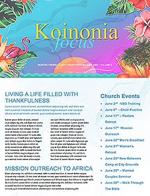 Summer in the Psalms: Newsletter