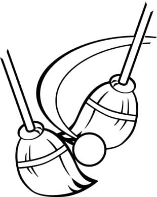 Broomball in Black and White