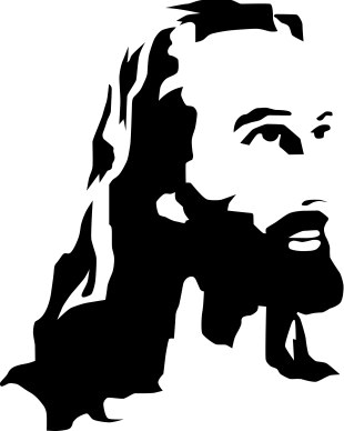Black and White Christ Portrait