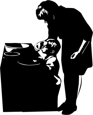 Mother Feeding Child