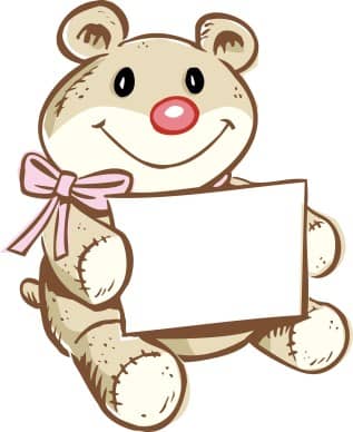 Bear Holding Greeting Card