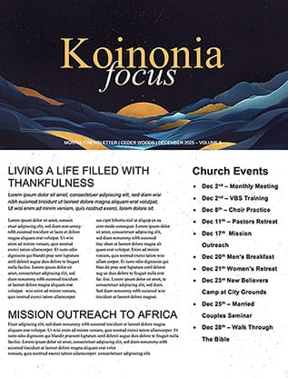 Glory: Newsletter