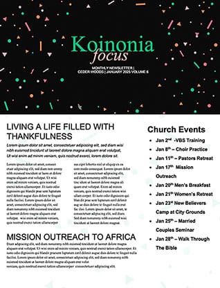 New Year New Hope: Newsletter