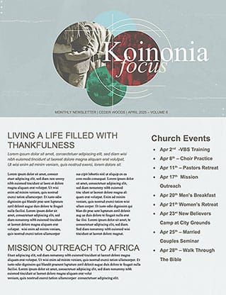 Circles Collection: Newsletter