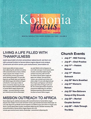 Generous: Newsletter