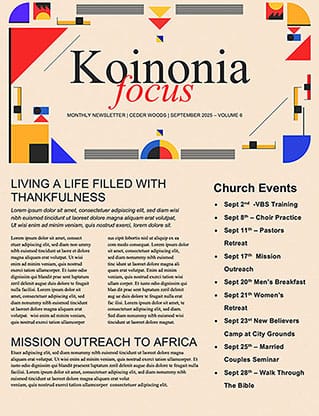 Thank You Pastor: Newsletter