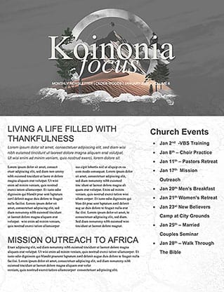 Into the Wilderness: Newsletter