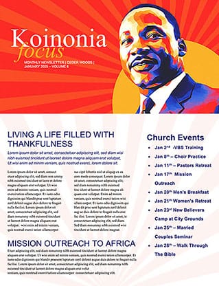 MLK Day: Newsletter