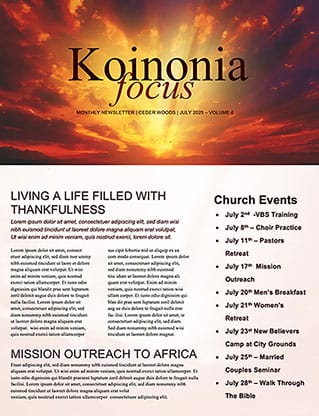 Choose Joy: Newsletter