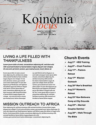 God Can: Newsletter