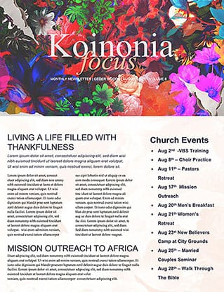 Flourish: Newsletter