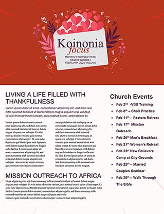 Happy Valentine's Day: Newsletter