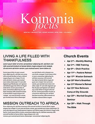 Easter Sunday: Newsletter