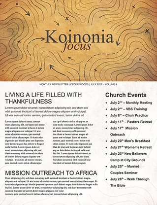 The Great Pursuit: Newsletter