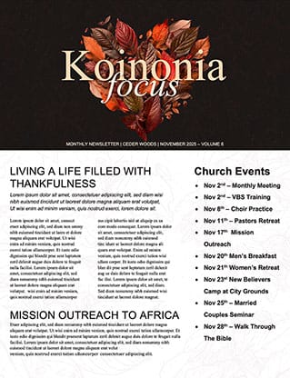 A Thankful Heart: Newsletter