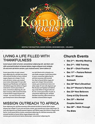 Promised Hope: Newsletter