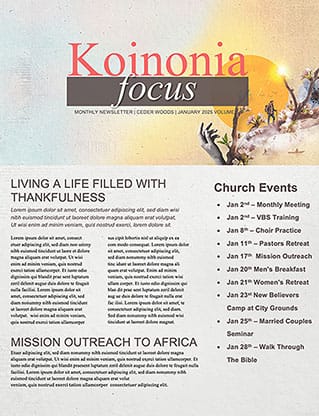 New Season: Newsletter