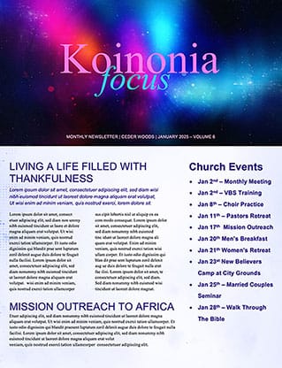 New Year - A Fresh Start: Newsletter