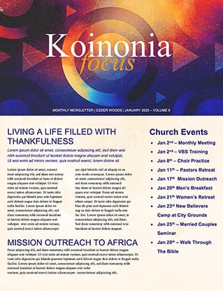 New Year - Starting Strong: Newsletter