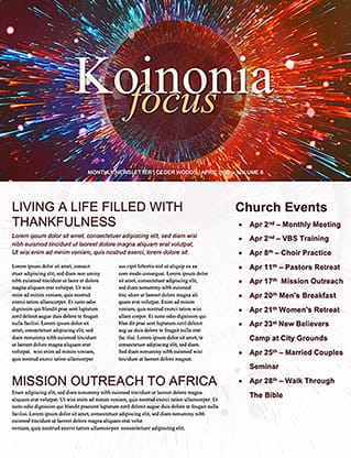 Easter At Your Church - Bright Vortex: Newsletter