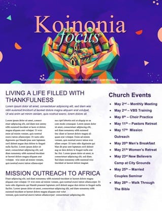 One Body Vibrant Mosaic: Newsletter