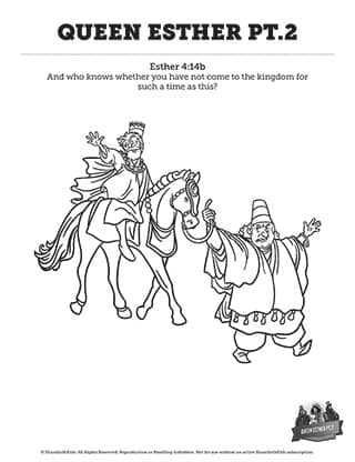 Queen Esther Part 2:: Coloring Pages