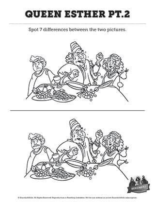Queen Esther Part 2: Spot the Difference