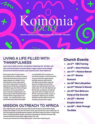 Family Sunday: Newsletter