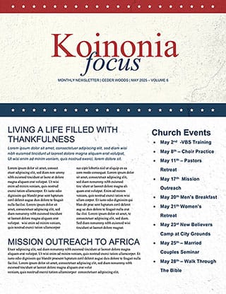 National Day of Prayer: Newsletter