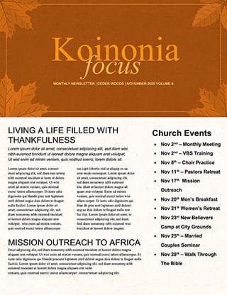 We Are Grateful (Happy Thanksgiving): Newsletter