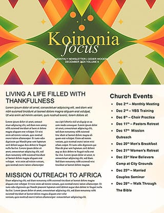 Christmas - Hope & Joy: Newsletter