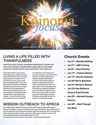 New Beginning: Newsletter