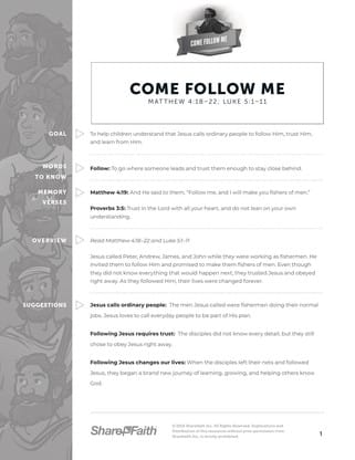 Come Follow Me: Curriculum