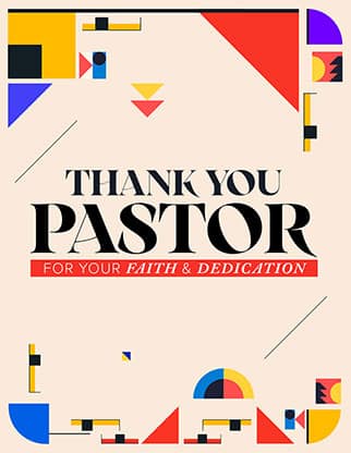 Thank You Pastor: Flyer