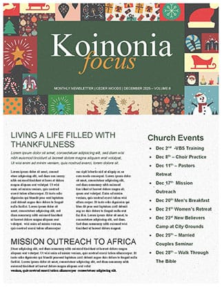 Christmas Party: Newsletter