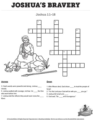 Joshua's Bravery: Crossword