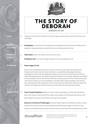 The Story of Deborah: Curriculum