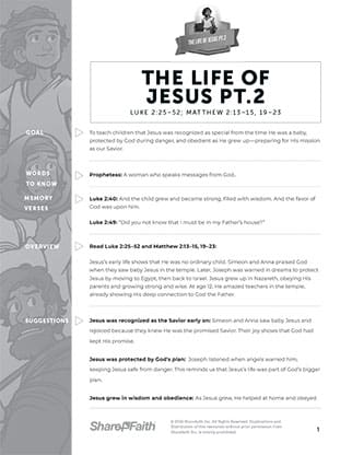 The Life of Jesus - Part 2: Curriculum