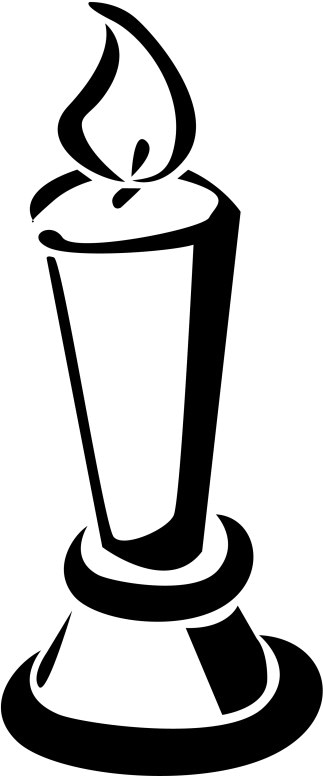 Wide Candle and Candlestick
