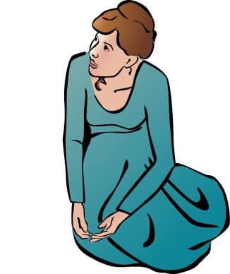 Mary on her Knees