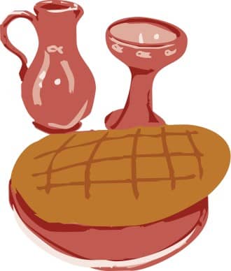 Purple Clay Communion Elements
