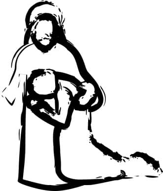 Jesus' Embrace During Prayer
