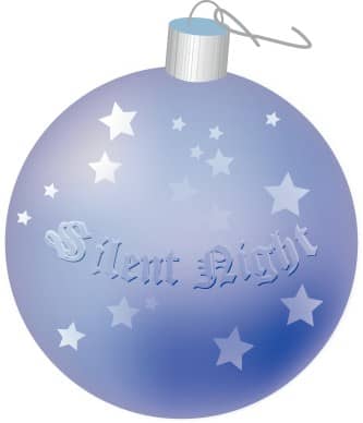 Round Silent Night Ornament