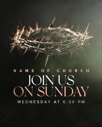 Good Friday - Blood Drop Moody Crown Service Times 2: Social Post