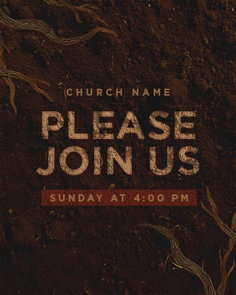 Rooted Rustic Roots - Service Times 3: Social Post