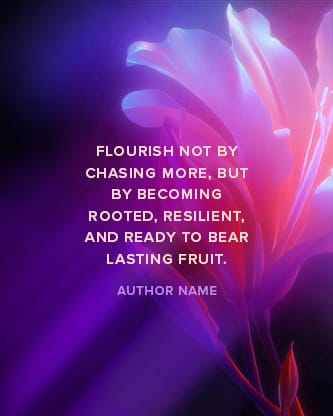 Flourish Neon Flower - Quote: Social Post