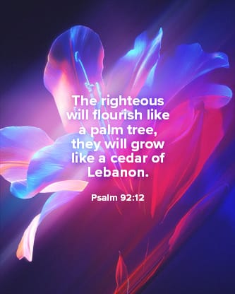 Flourish Neon Flower - Scripture 2: Social Post
